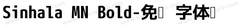 Sinhala MN Bold字体转换